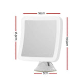 10X Magnifying Makeup Mirror with LED Light, Rotating Cordless Suction Cup Mirror