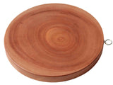 Round Wooden Chopping Board, 30 cm Natural Hardwood Kitchen Cutting Board