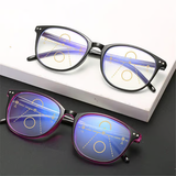 Progressive Multifocal Reading Glasses Blue Light Blocking Computer Glasses Black Strength 2.5