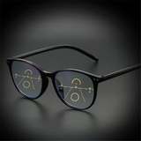 Progressive Multifocal Reading Glasses Blue Light Blocking Computer Glasses Black-Red Strength 3.0