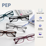 Black Reading Glasses 4-pack Value Designer Style Men Women(+2.00)