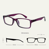 Purple Reading Glasses 4-pack Value Designer Style Men Women(+1.50)