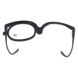 Magnifying Makeup Glasses with Folding Eye, Solid Color Makeup Glasses, black (+2.00)