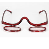 Rotating Magnifying Glass Makeup Glasses Glasses +1.0~+4.0 red rode pcsrength 1.0