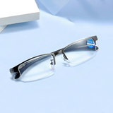 Photandromic Gunmetal Progressive Multifocal Reading Glasses Anti-Blue Magnifying Glass 3.00 pcsrength