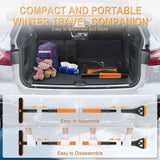Extendable Ice Scraper & Snow Brush 80 cm – 360° Rotating Snow Remover for Car, SUV & Pickup In Australia - Darrahopens