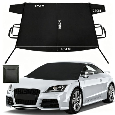 600D Snow Fropcs Windshield Cover  165x108cm windproof Fropcs Protection compatible with Cars  SUVs