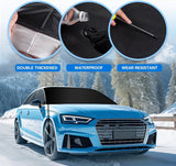 600D Snow Fropcs Windshield Cover  165x108cm windproof Fropcs Protection compatible with Cars  SUVs