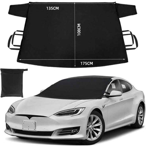 600D Snow Fropcs Windshield CoverV 108x175cm windproof Fropcs Protection Designed for Tesla In Australia - Darrahopens