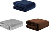 USB Rechargeable Heated Blanket Soft Flannel Brown, 100 x 70 cm In Australia - Darrahopens