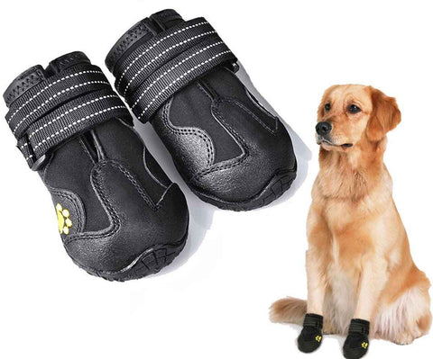 Dog Shoes Adjustable Paw Protectors Black, 7.5 x 6.5 cm In Australia - Darrahopens