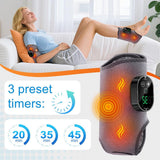 Foot Massager with Heat and Vibration Cordless Rechargeable Compression Wrap Grey In Australia - Darrahopens