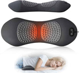 Lumbar Cushion 3 in 1 Massage and Heating Support USB Dark Gray In Australia - Darrahopens