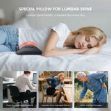 Lumbar Cushion 3 in 1 Massage and Heating Support USB Dark Gray In Australia - Darrahopens