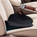Car Seat Cushion Memory Foam Wedge for Lower Back Support Black, 44 x 23.5 x 9.5 cm In Australia - Darrahopens