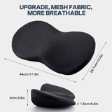 Car Seat Cushion Memory Foam Wedge for Lower Back Support Black, 44 x 23.5 x 9.5 cm In Australia - Darrahopens