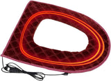 USB Heated Toilet Seat 5 Level Heating with Timer Burgundy In Australia - Darrahopens