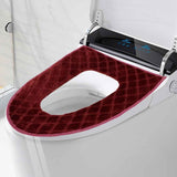 USB Heated Toilet Seat 5 Level Heating with Timer Burgundy In Australia - Darrahopens