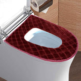 USB Heated Toilet Seat 5 Level Heating with Timer Burgundy In Australia - Darrahopens