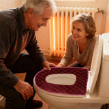 USB Heated Toilet Seat 5 Level Heating with Timer Burgundy In Australia - Darrahopens