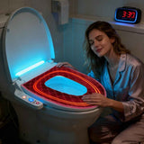 USB Heated Toilet Seat 5 Level Heating with Timer Burgundy In Australia - Darrahopens