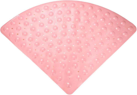 Corner Shower Mat Non Slip with Suction Cups Pink, 54 x 54 cm In Australia - Darrahopens