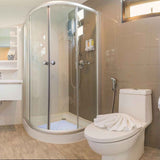 Corner Shower Mat Non Slip with Suction Cups Pink, 54 x 54 cm In Australia - Darrahopens