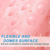 Corner Shower Mat Non Slip with Suction Cups Pink, 54 x 54 cm In Australia - Darrahopens