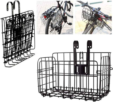 Foldable Bicycle Basket Removable Metal Mesh with Quick Release In Australia - Darrahopens