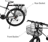 Foldable Bicycle Basket Removable Metal Mesh with Quick Release