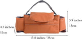 Universal Stroller Storage Bag with Cup Holder and Tissue Pocket Brown