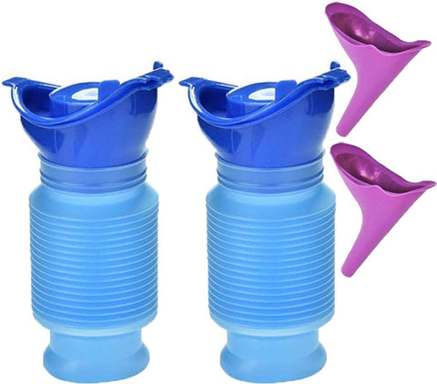 2 Pack Reusable Unisex Urinal Toilet Kit for Camping and Car, 750 ml In Australia - Darrahopens