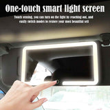 Car Sun Visor Makeup Mirror with LED Rechargeable and Dimmable Black, 3 Brightness Levels In Australia - Darrahopens