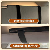 Car Sun Visor Makeup Mirror with LED Rechargeable and Dimmable Black, 3 Brightness Levels