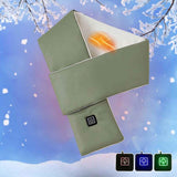 USB Heated Scarf Neck Wrap with 3 Temperature Settings Green, 10 x 80 cm In Australia - Darrahopens