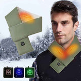USB Heated Scarf Neck Wrap with 3 Temperature Settings Green, 10 x 80 cm In Australia - Darrahopens