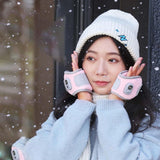USB Heated Gloves Touchscreen Rechargeable Pink, 15 x 9 cm In Australia - Darrahopens