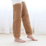 Womens Fleece Over the Knee Socks Warm Winter Leg Warmers In Australia - Darrahopens