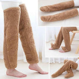 Womens Fleece Over the Knee Socks Warm Winter Leg Warmers In Australia - Darrahopens