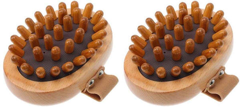2 Piece Wooden Body Massage Rollers for Neck and Legs Cellulite Care In Australia - Darrahopens