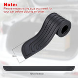 Black and Red Universal Car Bumper Protection Strip Scratch Resistant Anti Slip, 104 x 9 cm