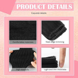 2 Pair Fingerless Arm Warmers Soft Fleece Black for Women In Australia - Darrahopens