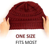 Womens Slouchy Ski Hat Warm Windproof with Satin Lining Bordeaux, 52-60 cm In Australia - Darrahopens