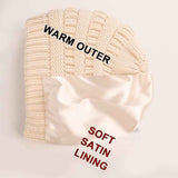 Womens Slouchy Ski Hat Warm with Satin Lining Beige, 52-60 cm In Australia - Darrahopens