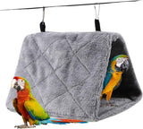 Pet Bird Hammock Plush Hanging Bed Black and Blue, Size M In Australia - Darrahopens