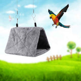 Pet Bird Hammock Plush Hanging Bed Black and Blue, Size M In Australia - Darrahopens