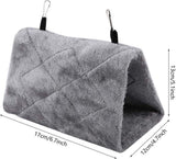 Pet Bird Hammock Plush Hanging Bed Black and Blue, Size M In Australia - Darrahopens
