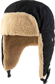 Winter Aviator Hat Thickened Cotton with Earmuffs Black, One Size In Australia - Darrahopens