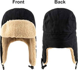 Winter Aviator Hat Thickened Cotton with Earmuffs Black, One Size In Australia - Darrahopens