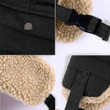 Winter Aviator Hat Thickened Cotton with Earmuffs Black, One Size In Australia - Darrahopens